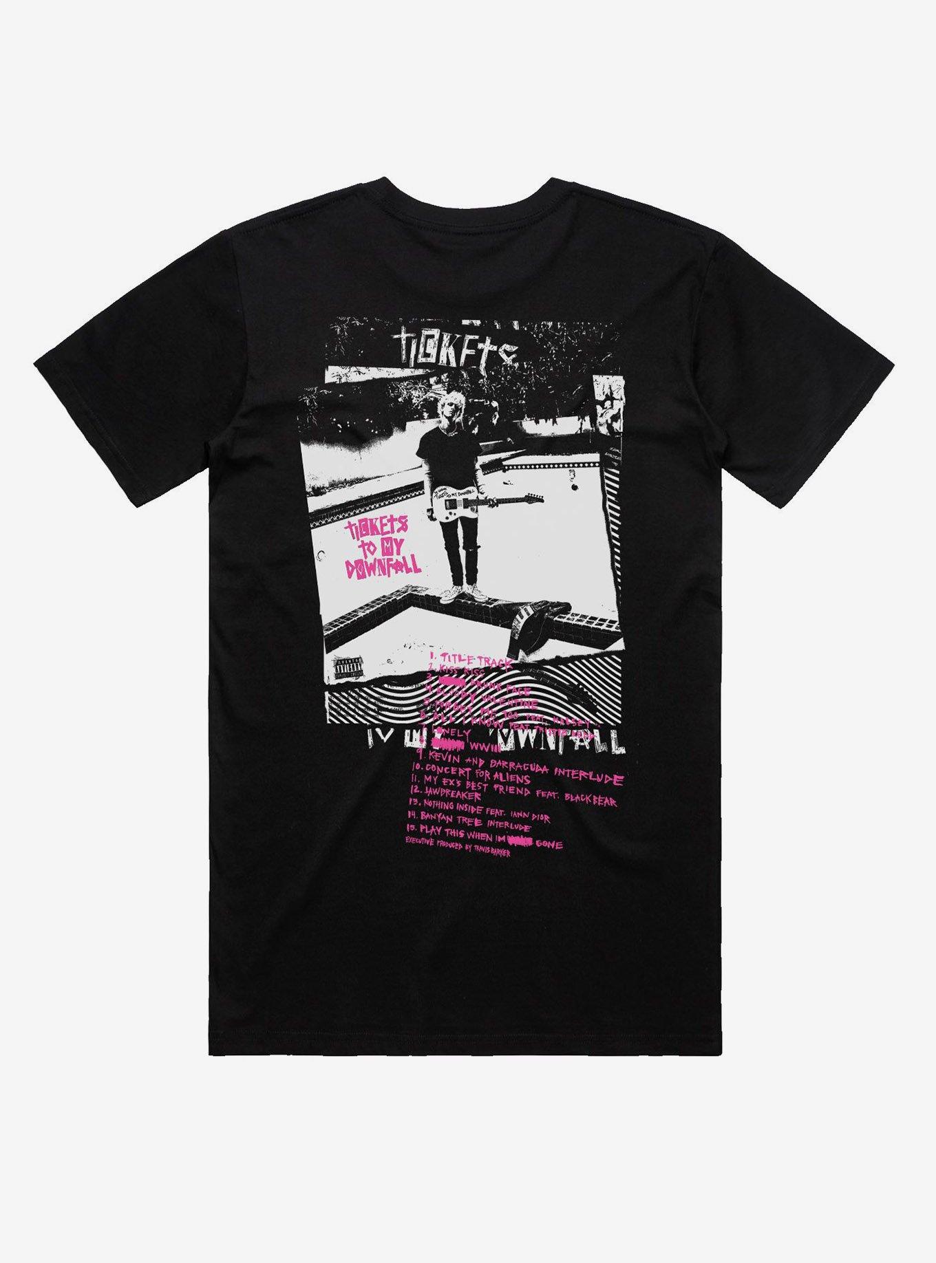 Machine Gun Kelly Tickets To My Downfall Track Listing T Shirt 4572