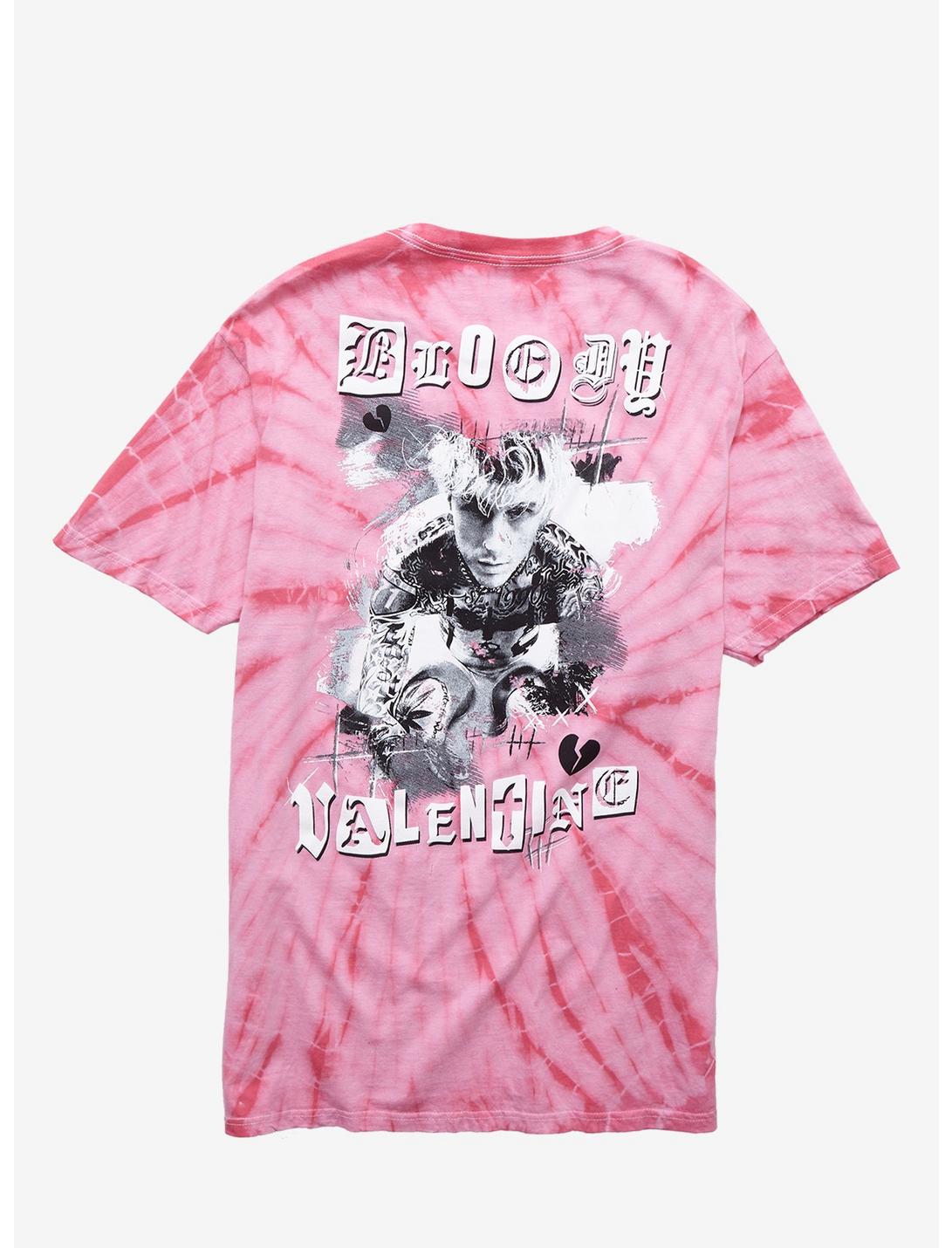 Machine Gun Kelly Bloody Valentine Tie-Dye T-Shirt, PINK, hi-res