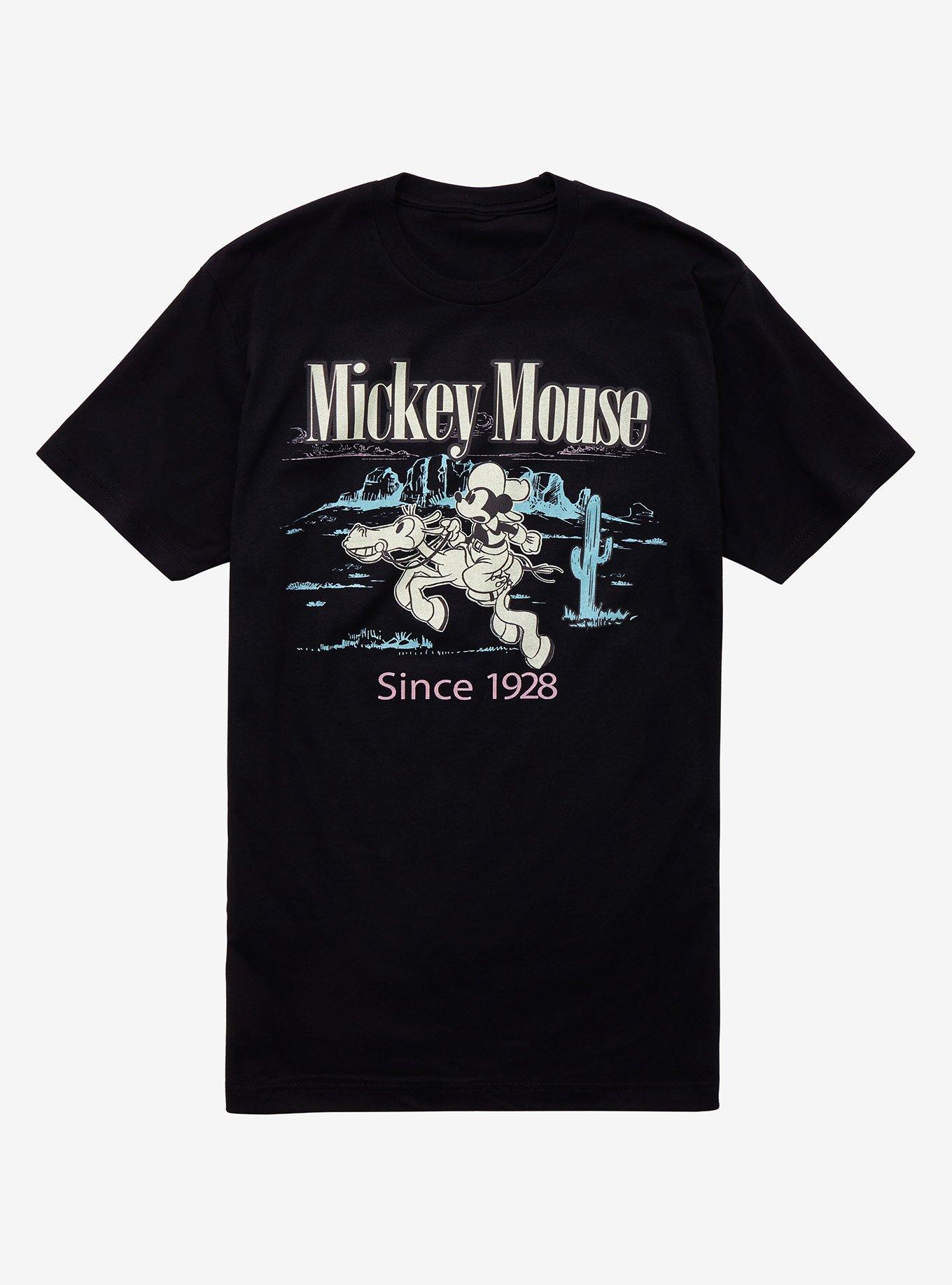 Disney Mickey Mouse Cowboy T-Shirt, BLACK, hi-res