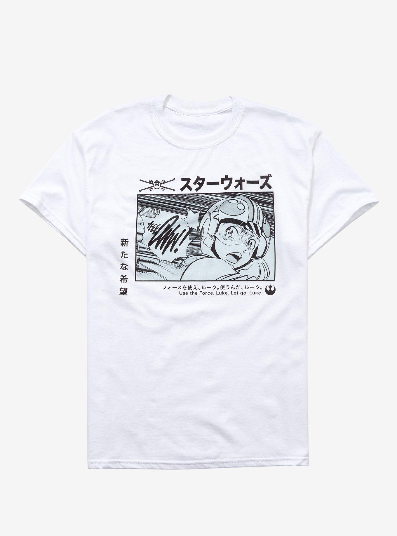 Star Wars Luke Manga T-Shirt, WHITE, hi-res