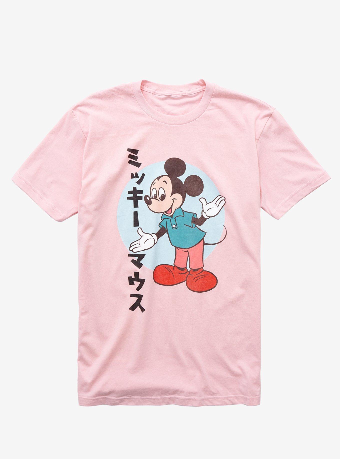 mickey mouse pink shirt