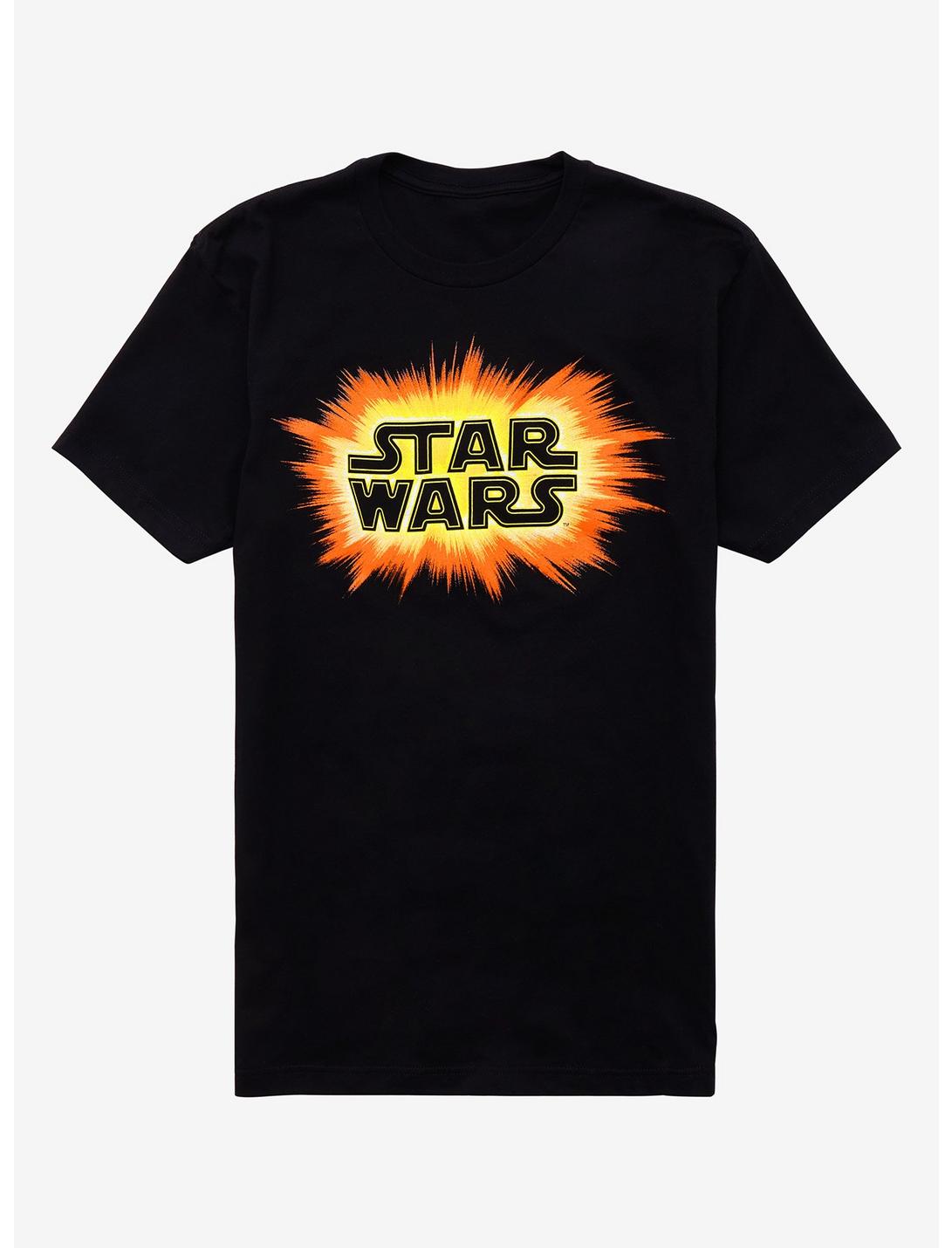 Star Wars Logo Explosion T-Shirt, BLACK, hi-res