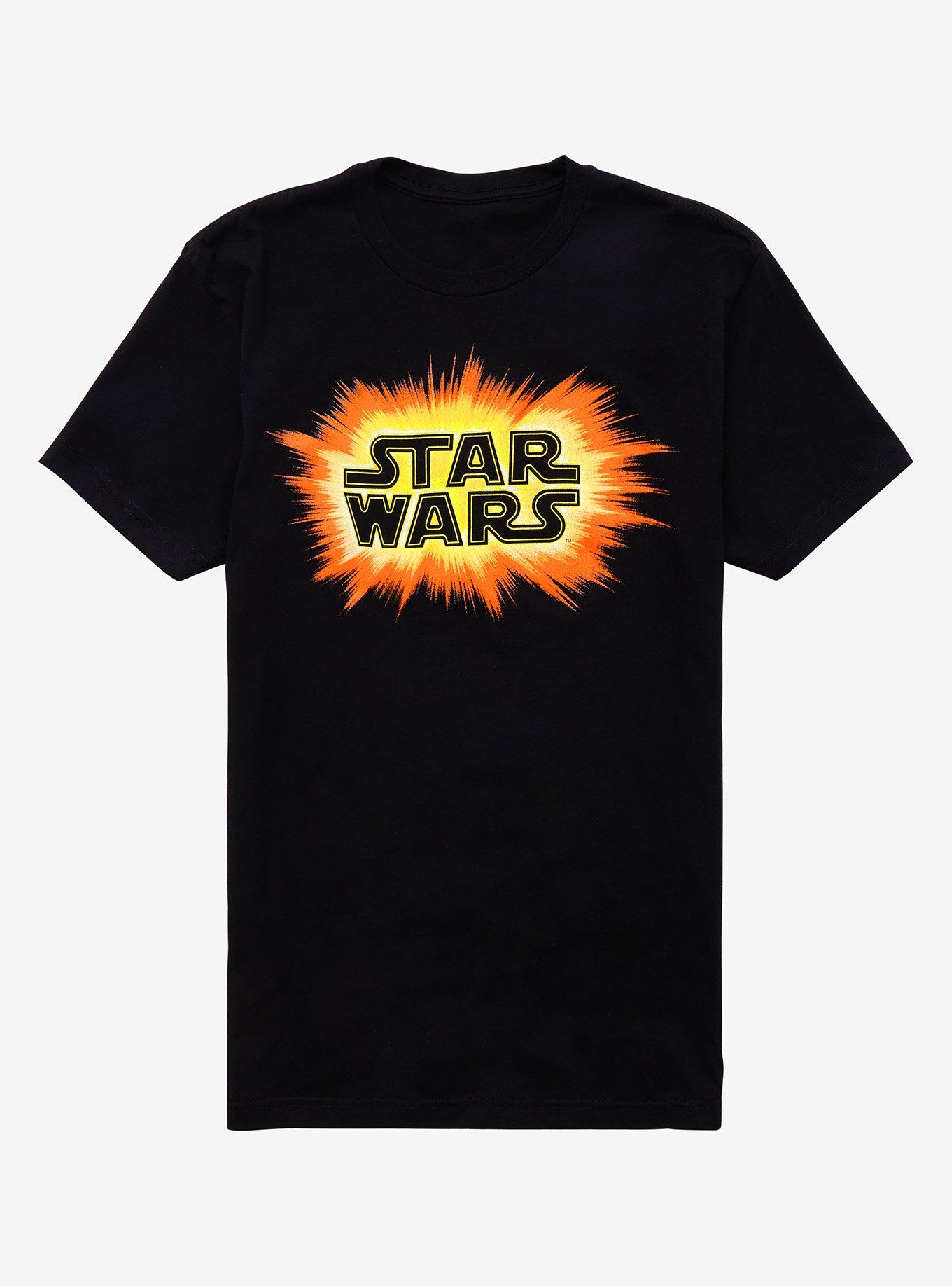 Star Wars Logo Explosion T-Shirt, BLACK, hi-res