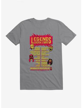 Masked Republic Legends Of Lucha Libre Battle Poster T-Shirt, STORM GREY, hi-res