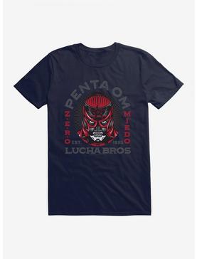Masked Republic Legends Of Lucha Libre Zero Miedo Pentaom T-Shirt, NAVY, hi-res