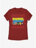 Marvel Avengers Jolly Avengers Womens T-Shirt, RED, hi-res