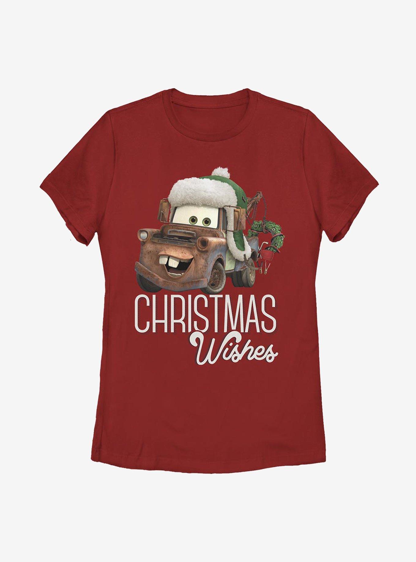 Disney Pixar Cars Christmas Wishes Womens T-Shirt, , hi-res