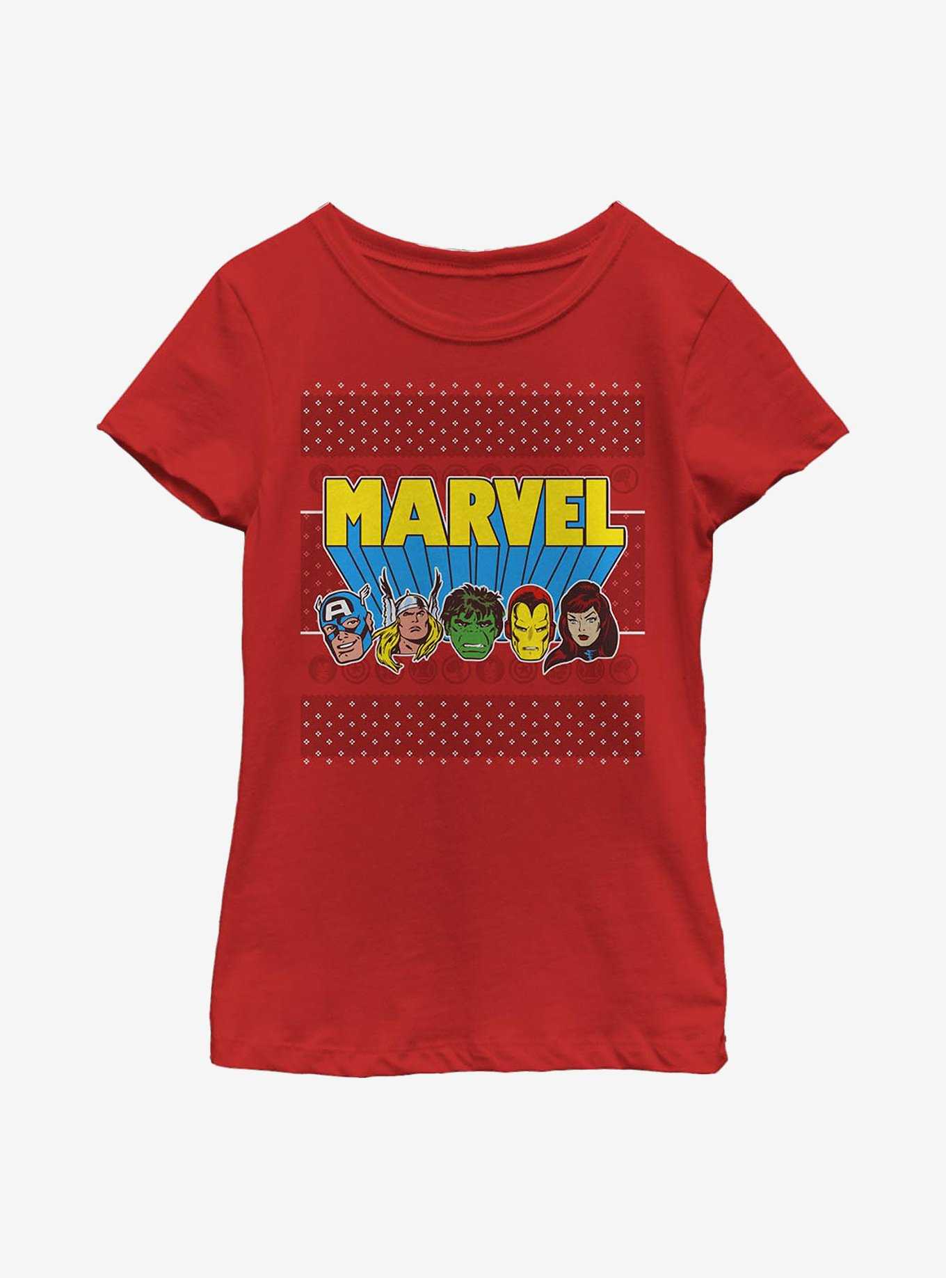 Marvel Avengers Jolly Avengers Youth Girls T-Shirt, , hi-res