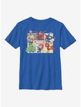 Marvel Avengers Hero Squares Youth T-Shirt, ROYAL, hi-res