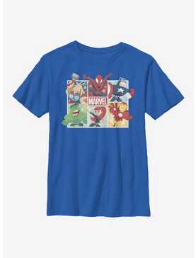 Marvel Avengers Hero Squares Youth T-Shirt, , hi-res