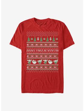 Star Wars The Mandalorian The Child Christmas Sweater Pattern T-Shirt, , hi-res