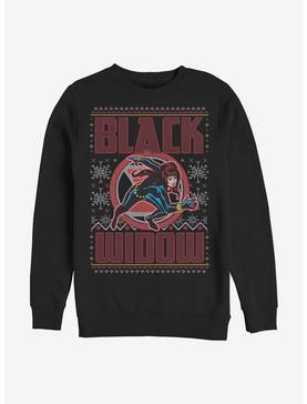 Marvel Black Widow Christmas Holiday Pattern Sweatshirt, , hi-res