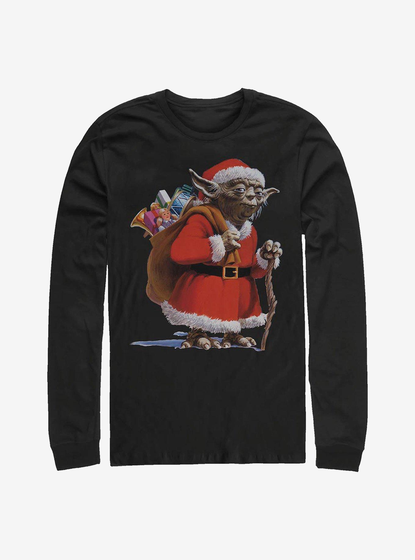 Star Wars Santa Yoda Long-Sleeve T-Shirt, , hi-res