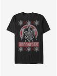 Star Wars Dark Side Christmas Pattern T-Shirt, BLACK, hi-res