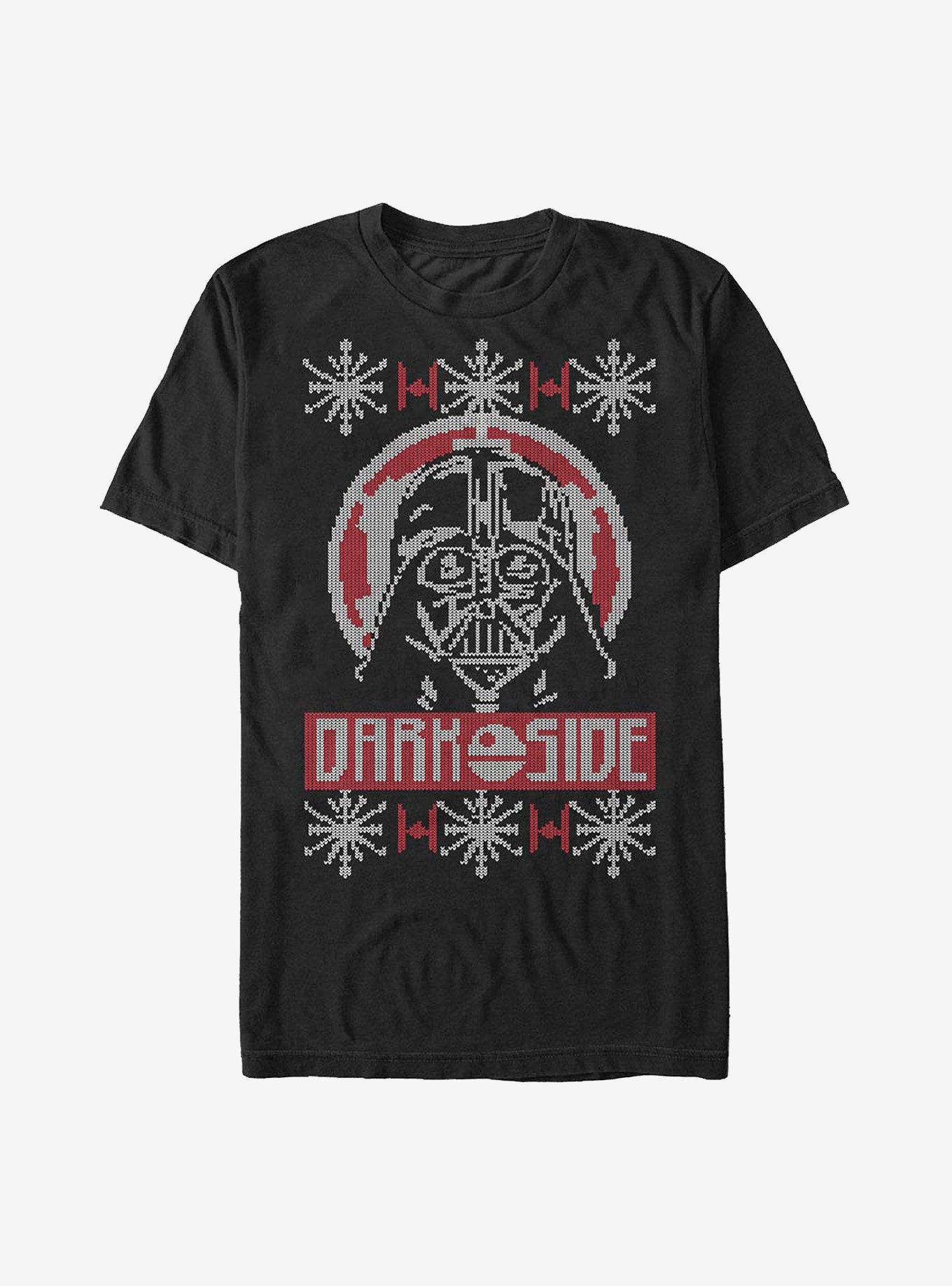 Star Wars Dark Side Christmas Pattern T-Shirt, , hi-res