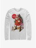 Coca-Cola Santa Puppy Long-Sleeve T-Shirt, WHITE, hi-res