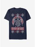 Star Wars Dark Side Christmas Pattern T-Shirt, NAVY, hi-res