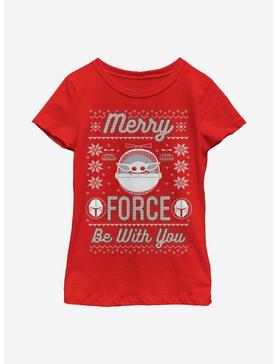 Plus Size Star Wars The Mandalorian The Child Merry Force Youth Girls T-Shirt, , hi-res