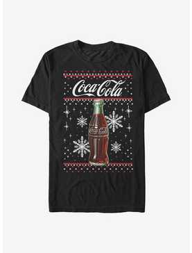 Coca-Cola Bottle Snowflakes Christmas Pattern T-Shirt, , hi-res