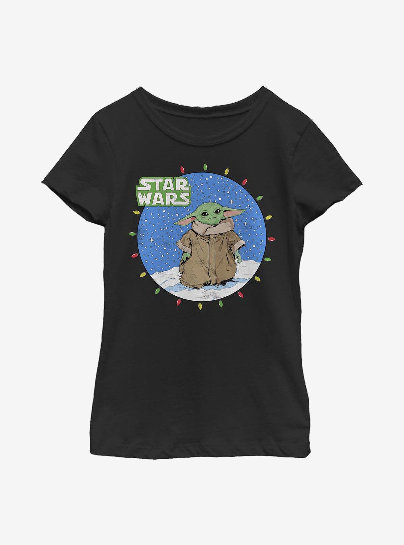 Star Wars The Mandalorian The Child Snow Baby Lights Youth Girls T-Shirt, , hi-res