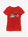 Star Wars The Mandalorian The Child And Gifts Youth Girls T-Shirt, RED, hi-res