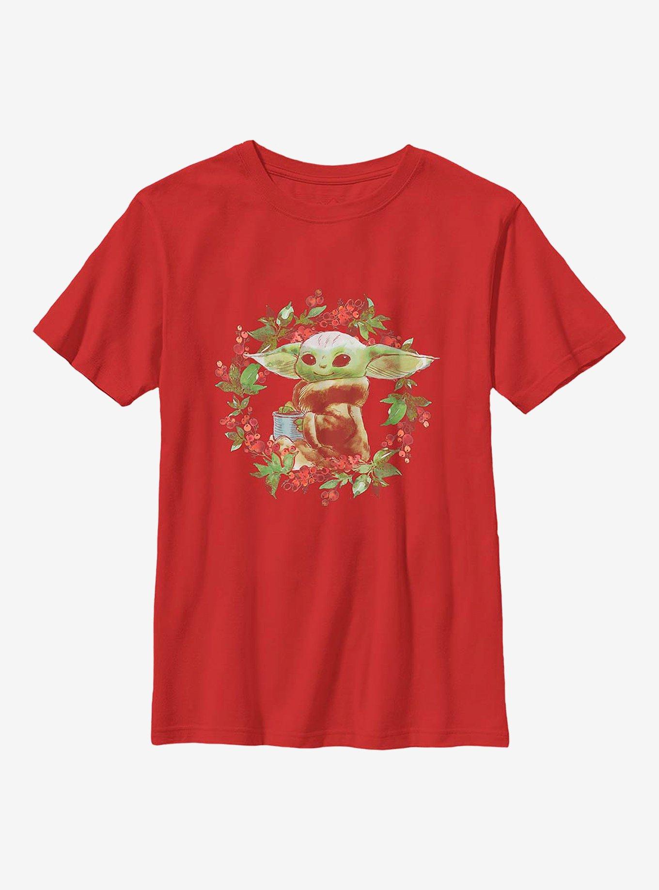 Star Wars The Mandalorian The Child Harking Herald Youth T-Shirt, RED, hi-res