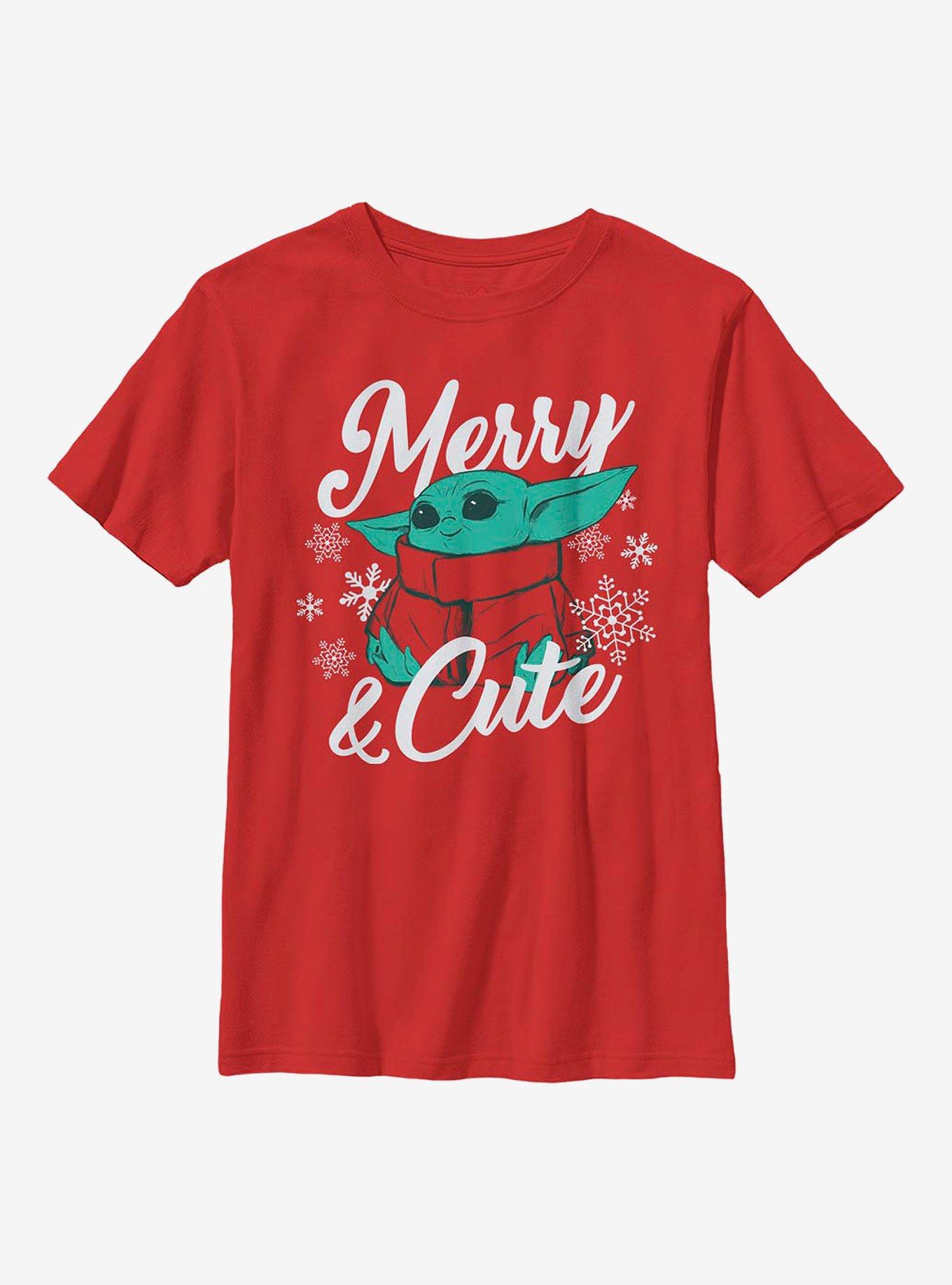 Star Wars The Mandalorian The Child Merry And Cute Youth T-Shirt, , hi-res