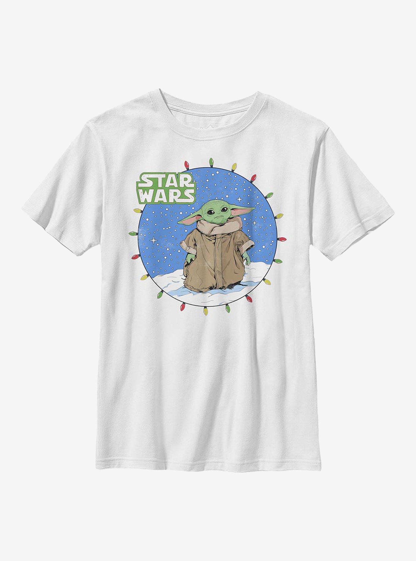 Star Wars The Mandalorian The Child Snow Baby Lights Youth T-Shirt, , hi-res