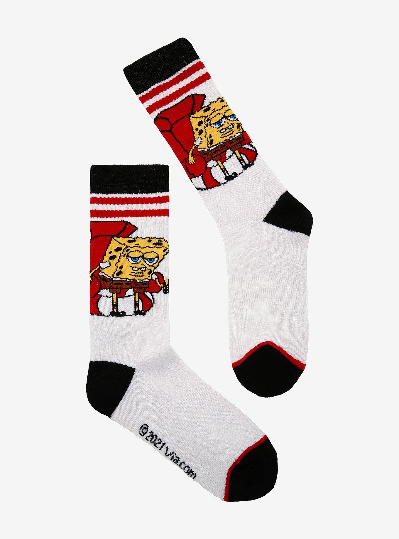 SpongeBob SquarePants Imma Head Out Crew Socks, , hi-res