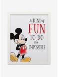 Disney Mickey Mouse Do The Impossible Framed Wood Wall Decor, , hi-res