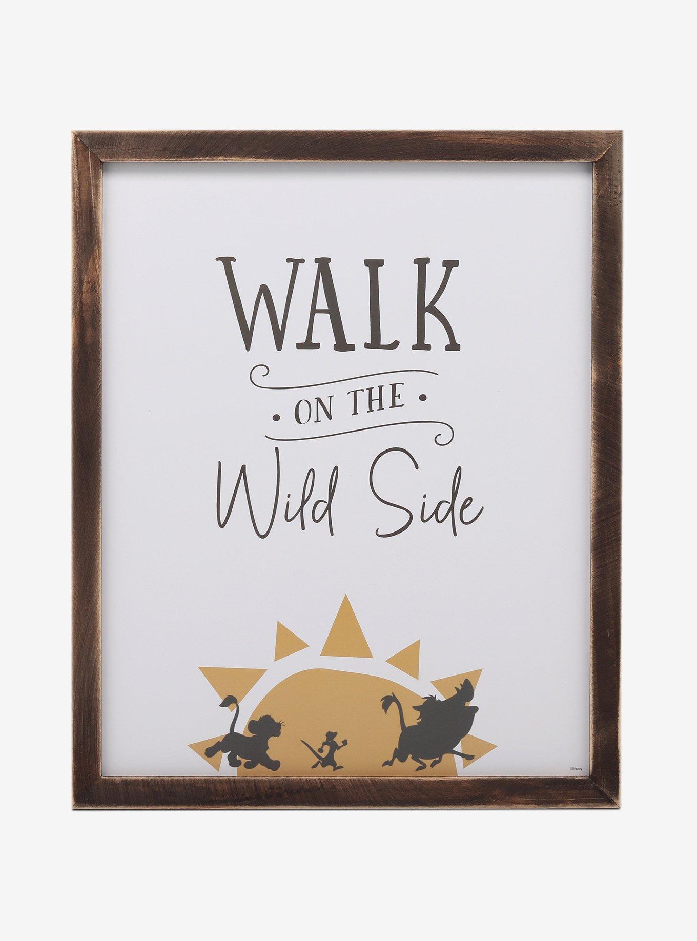 Disney The Lion King Walk On The Wild Side Framed Wood Wall Decor, , hi-res