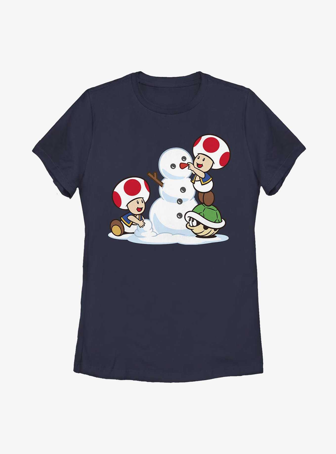 Super Mario Frosty Toad Christmas Womens T-Shirt, , hi-res