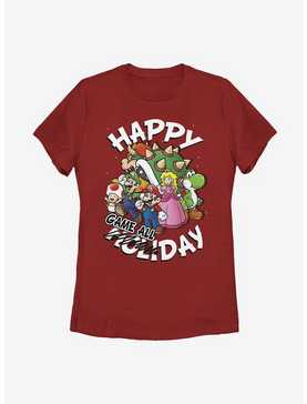Super Mario Happy Game Day Womens T-Shirt, , hi-res