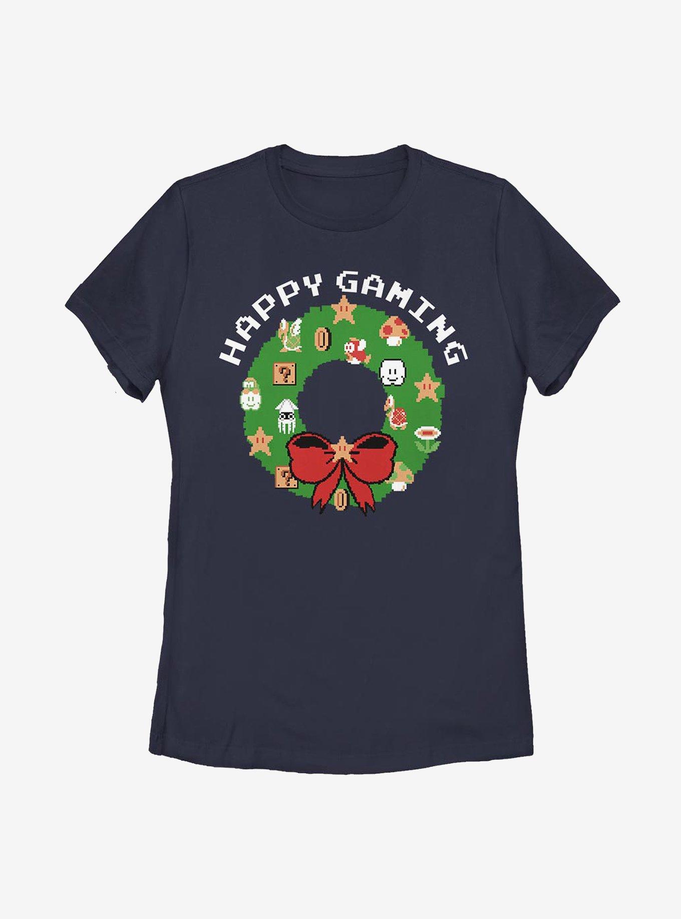 Super Mario Merry Gaming Womens T-Shirt, , hi-res