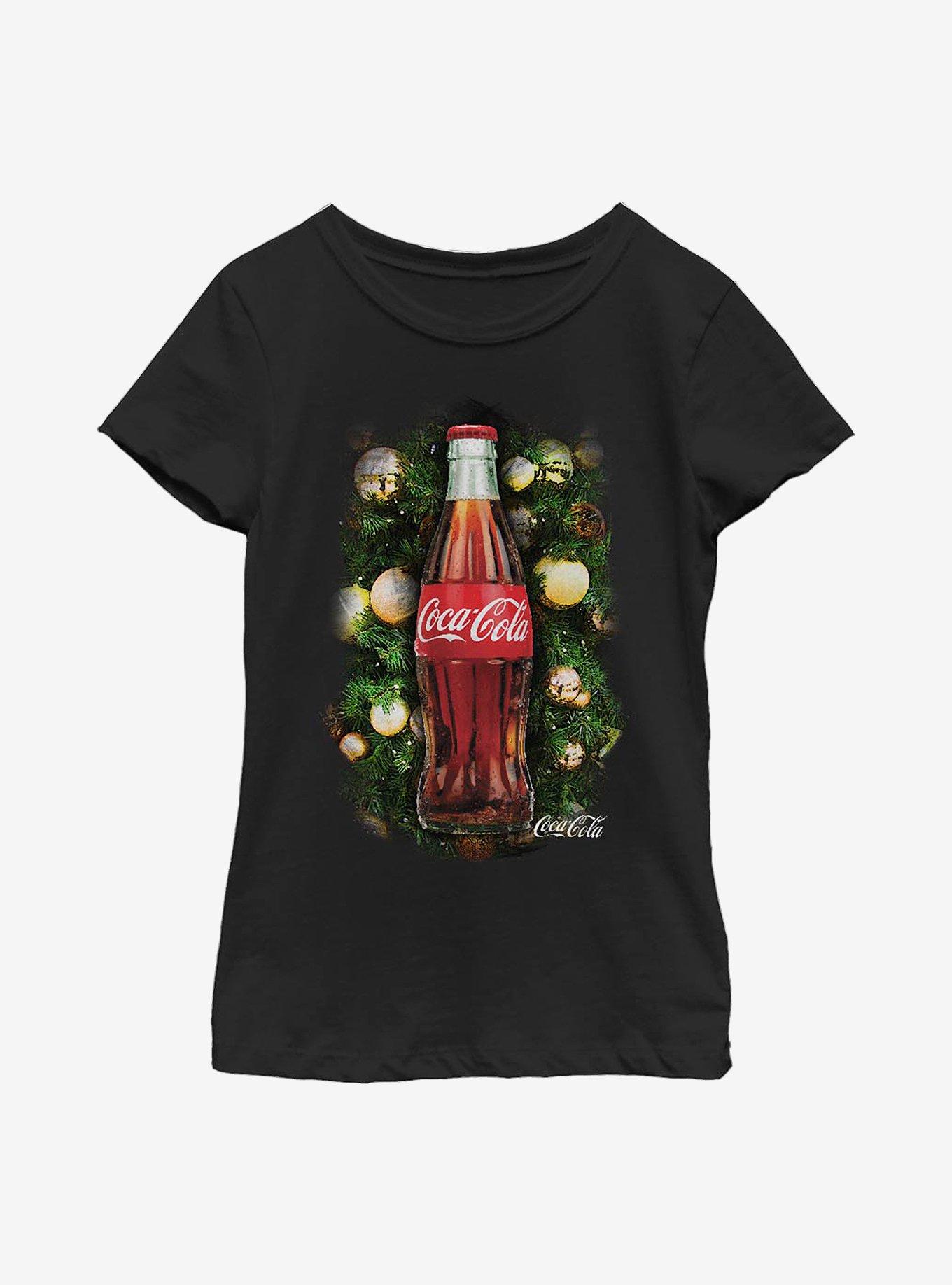 Coca-Cola Christmas Blessings Youth Girls T-Shirt, BLACK, hi-res