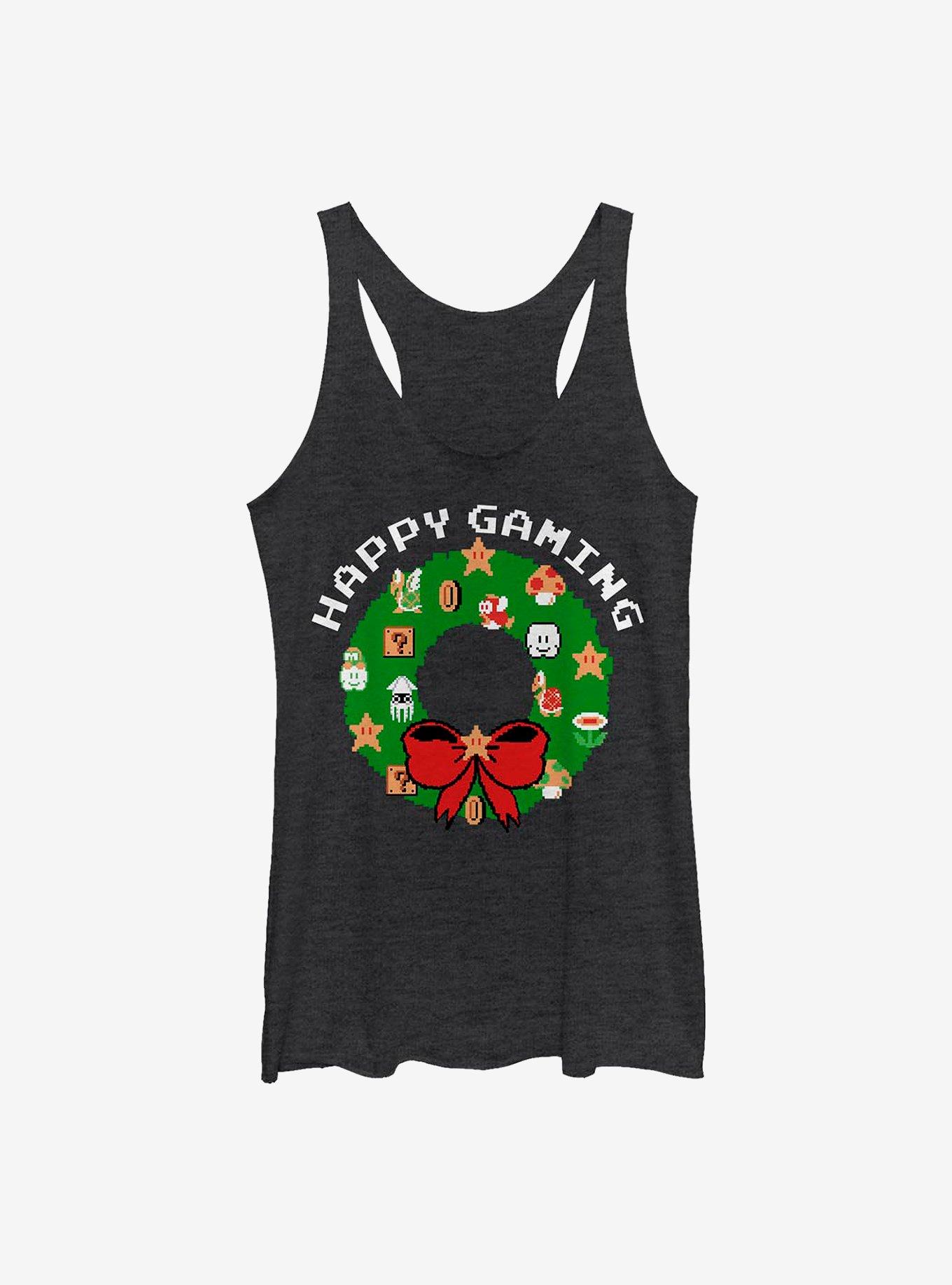 Super Mario Merry Gaming Womens Tank Top, , hi-res
