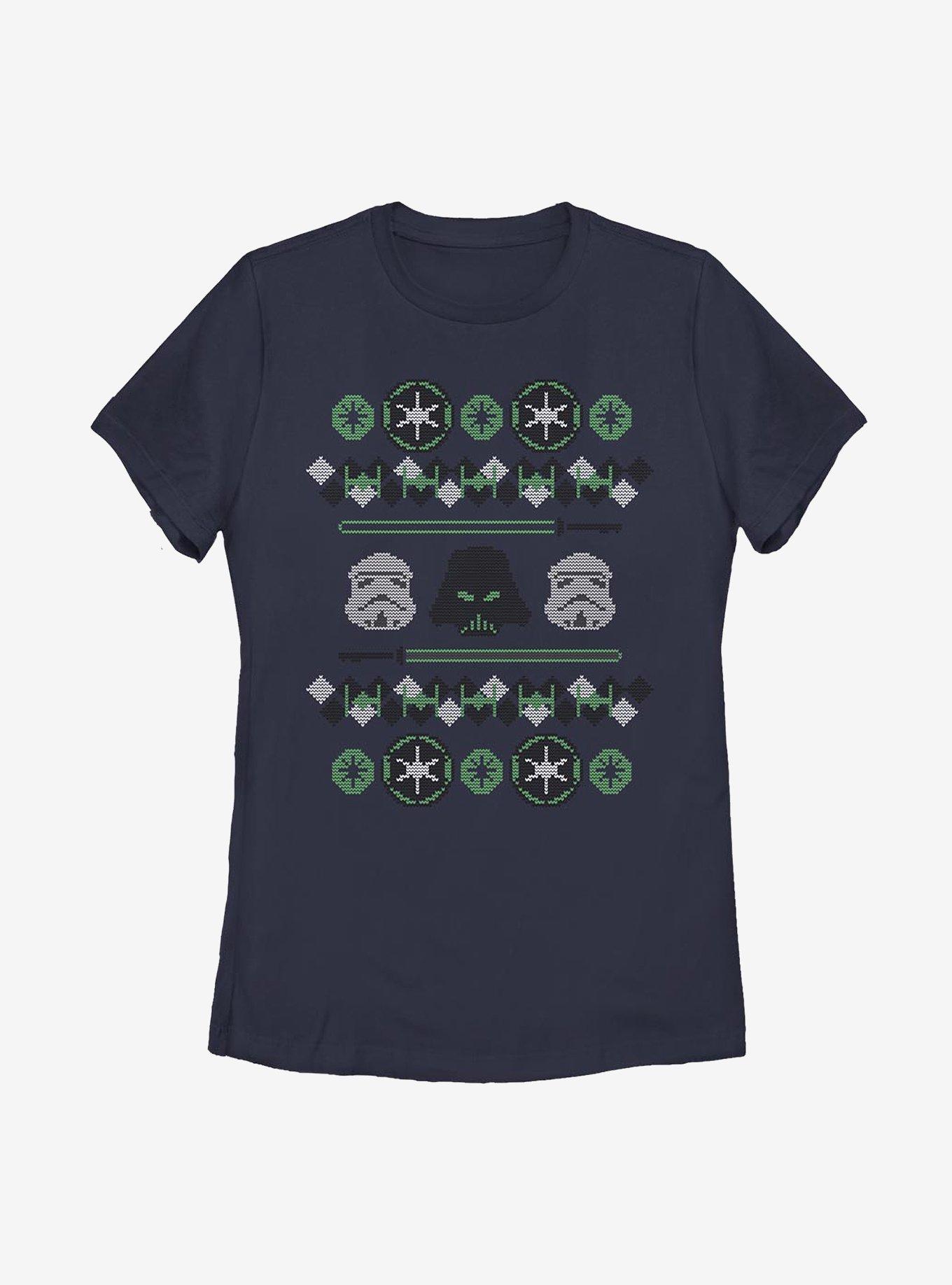 Star Wars Empire Holiday Pattern Womens T-Shirt, , hi-res