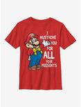 Super Mario All Presents Youth T-Shirt, RED, hi-res