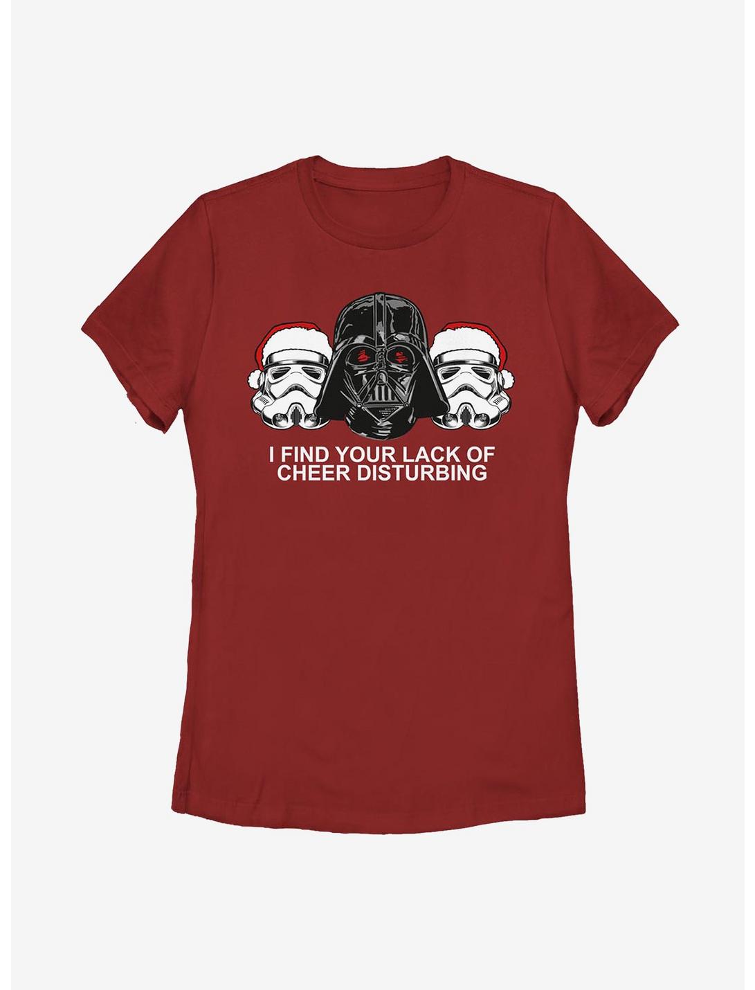 Star Wars Lack Of Cheer Disturbing Womens T-Shirt, RED, hi-res