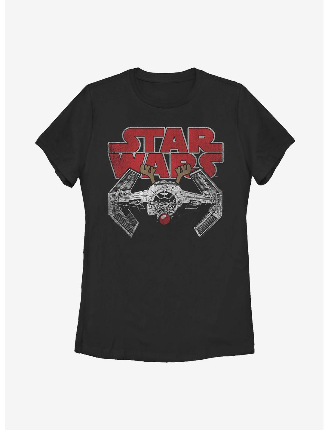 Star Wars Rudolf Tie Womens T-Shirt, BLACK, hi-res