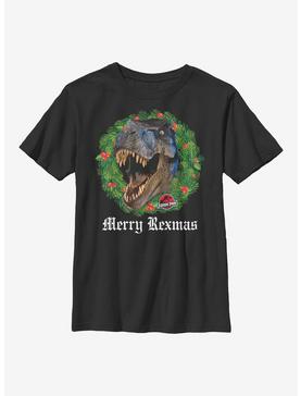 Jurassic Park Rexmas Christmas Youth T-Shirt, , hi-res