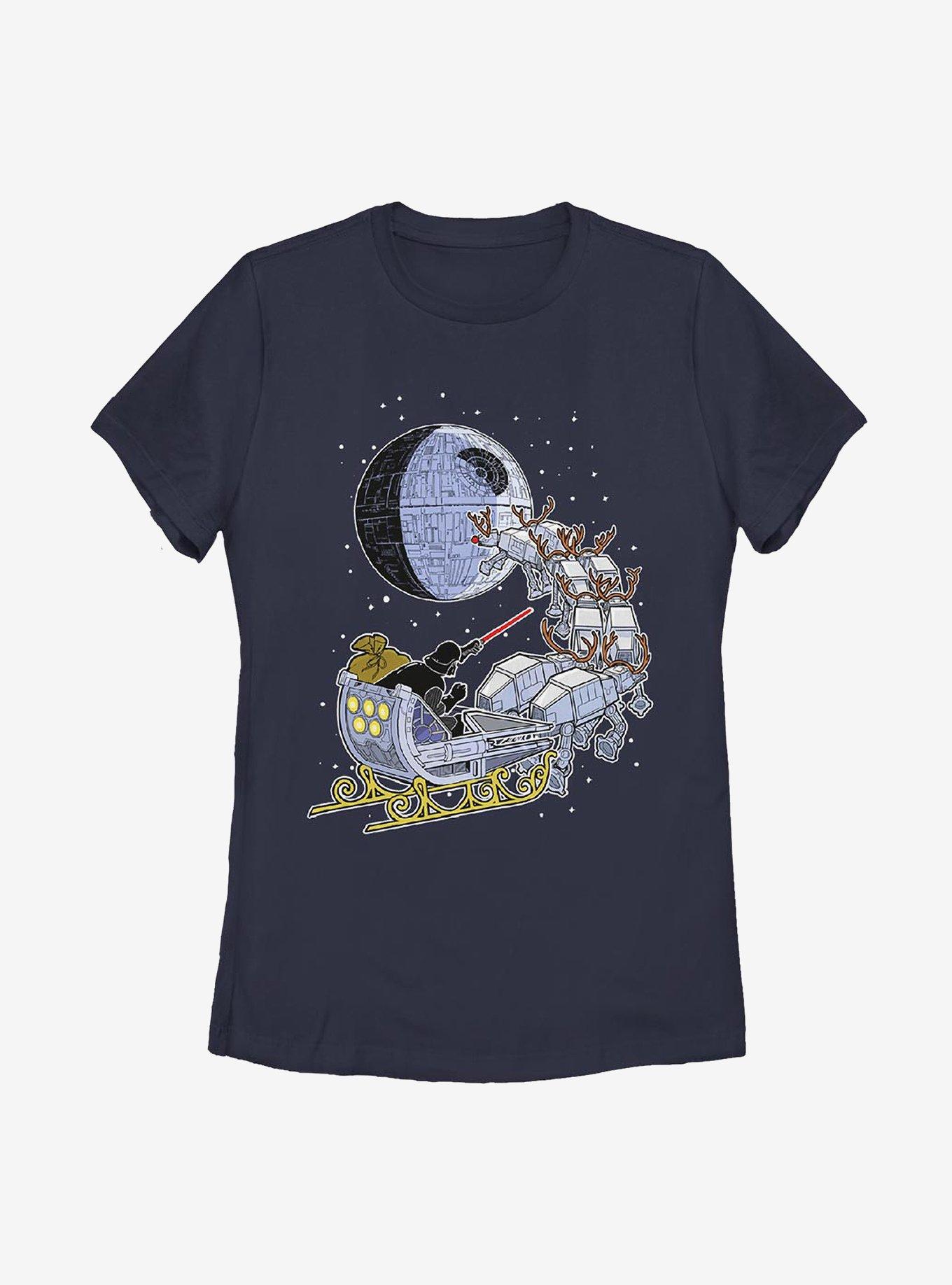 Star Wars Vader Sleigh Womens T-Shirt, , hi-res