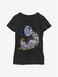 Star Wars Vader Sleigh Youth Girls T-Shirt, BLACK, hi-res