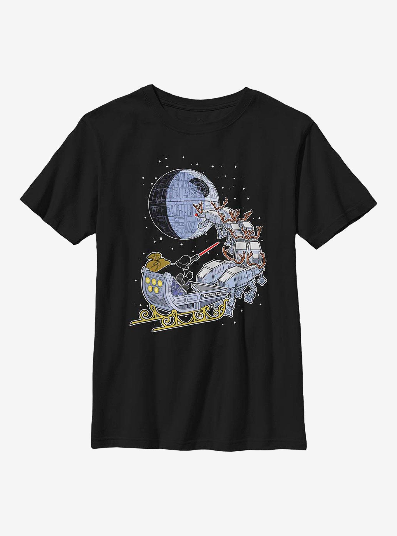 Star Wars Vader Sleigh Youth T-Shirt