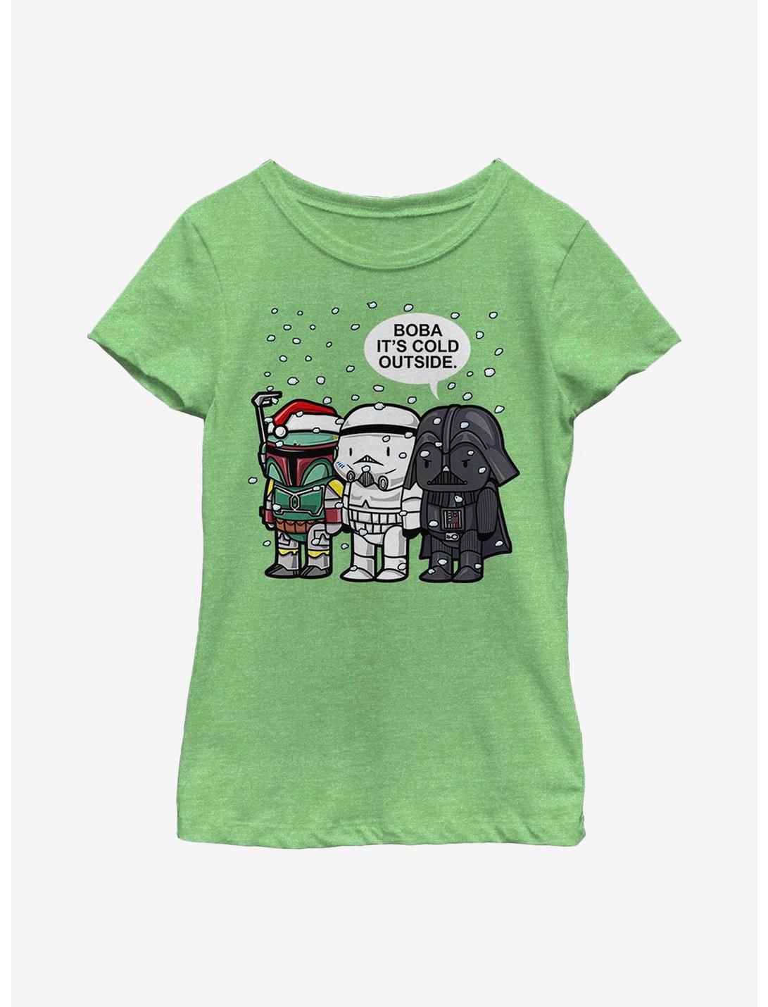Star Wars Boba It's Cold Youth Girls T-Shirt, GRN APPLE, hi-res