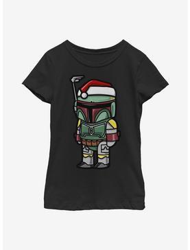 Star Wars Boba Santa Youth Girls T-Shirt, , hi-res