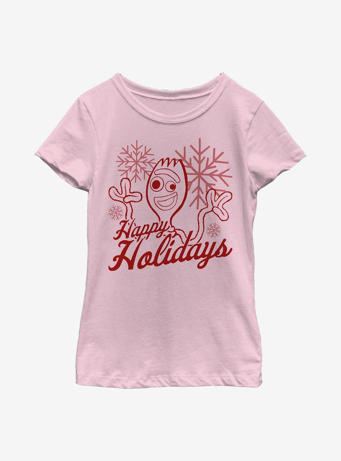 Disney Pixar Toy Story 4 Forky Holidays Youth Girls T-Shirt, , hi-res