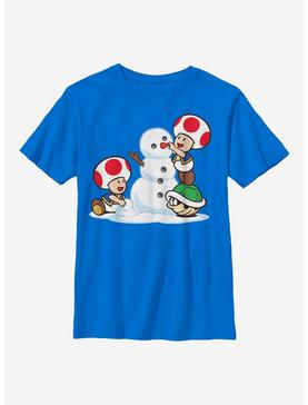 Super Mario Frosty Toad Christmas Youth T-Shirt, , hi-res