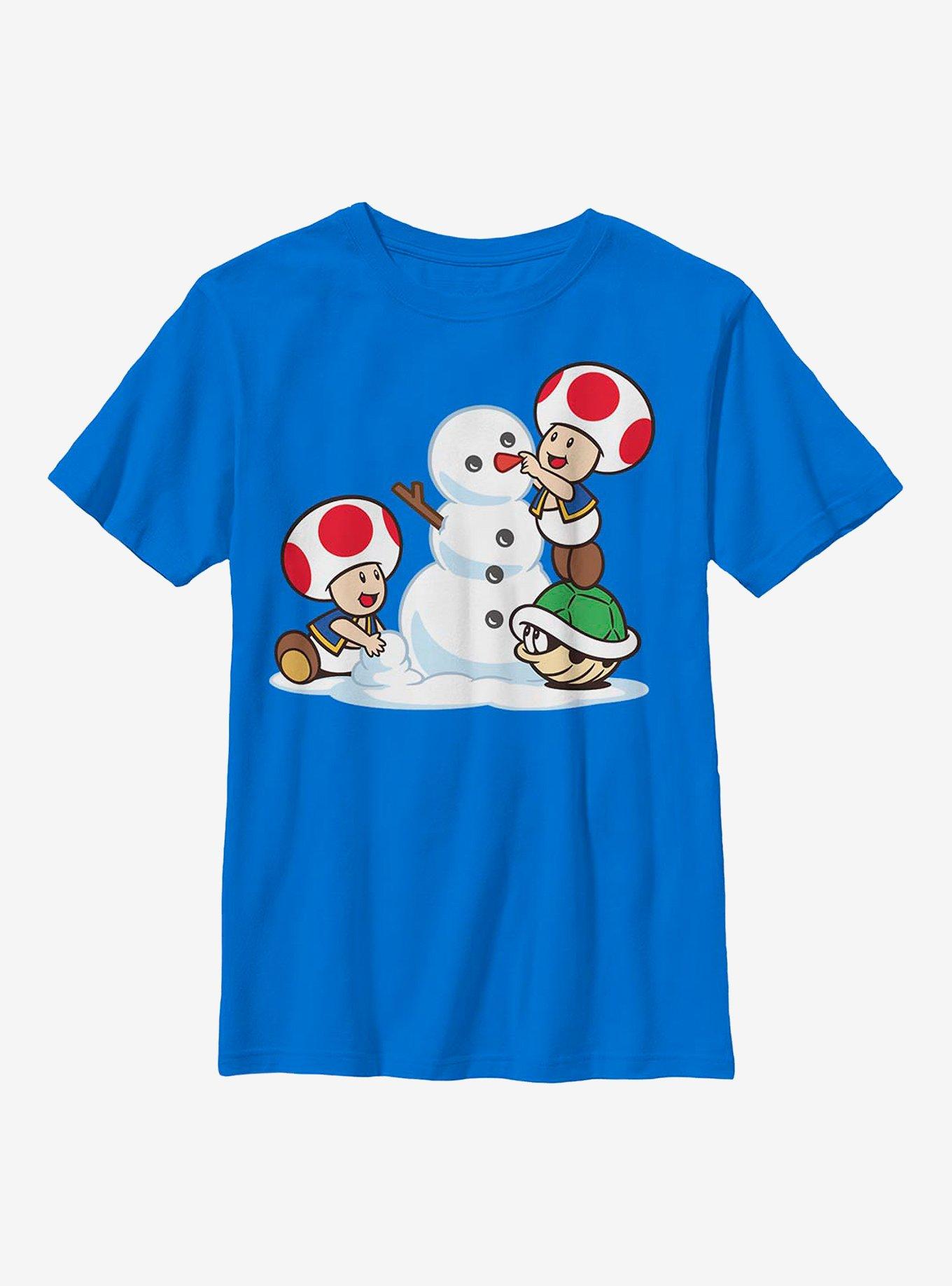 Super Mario Frosty Toad Christmas Youth T-Shirt, , hi-res