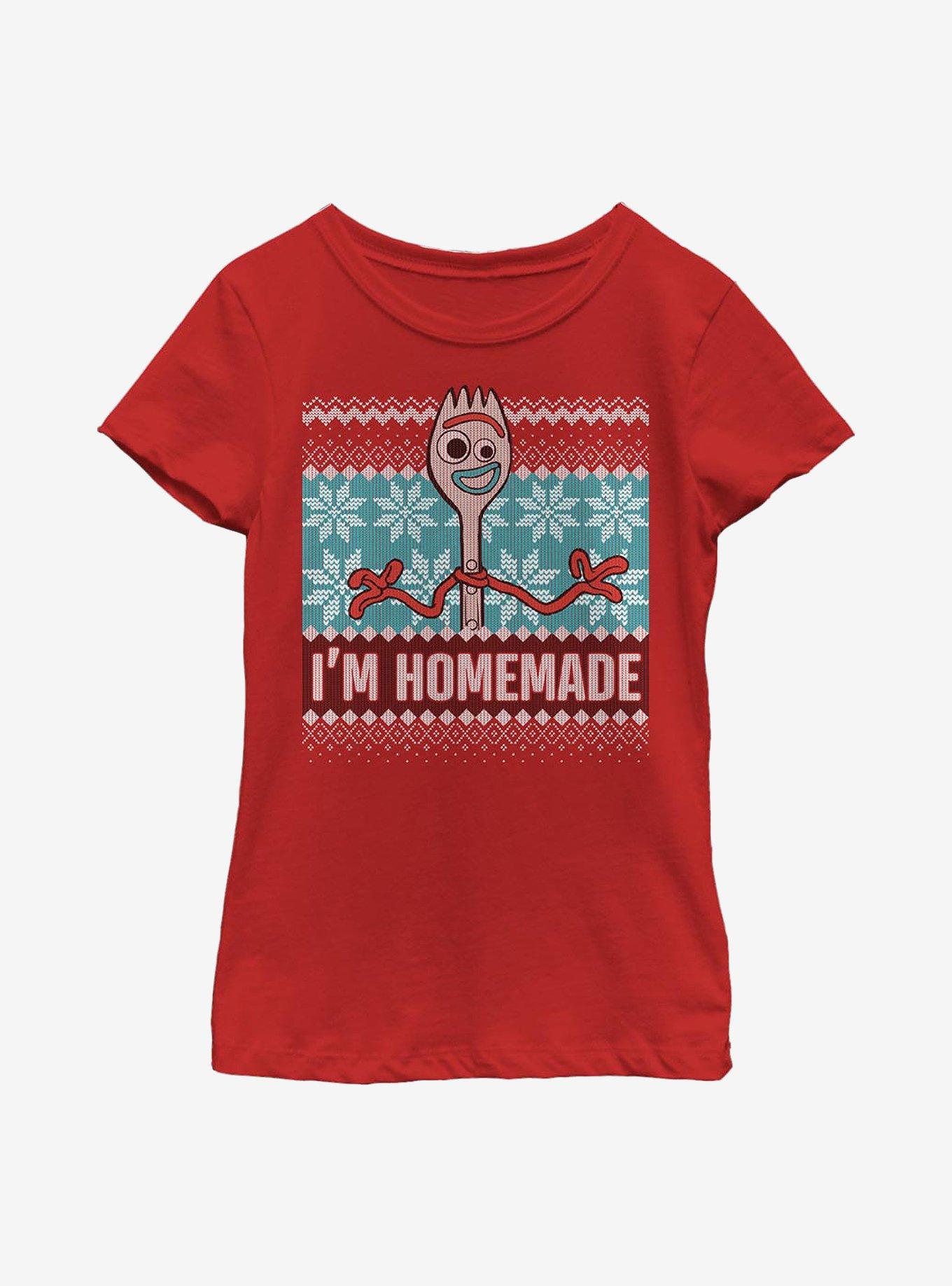 Disney Pixar Toy Story 4 Forky I'm Homemade Holiday Youth Girls T-Shirt, , hi-res